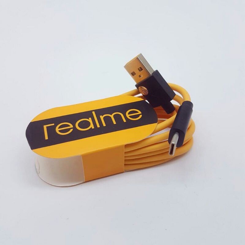 Kabel Data Realme  packing orange Vooc Fast Charging Micro USB &amp; Type-c USB