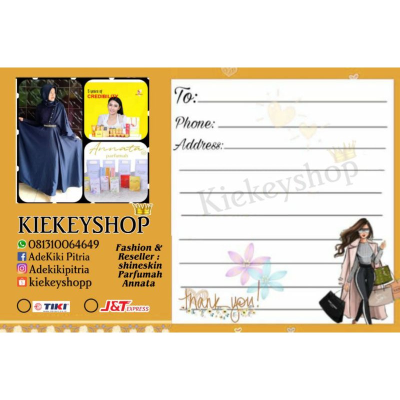 

Label pengiriman barang / skincare / fashion isi 100pcs