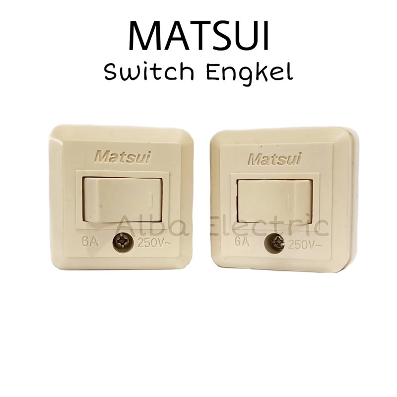 Saklar Engkel Outbow Matsui Engkel Piano Switch Single Permukaan SNI