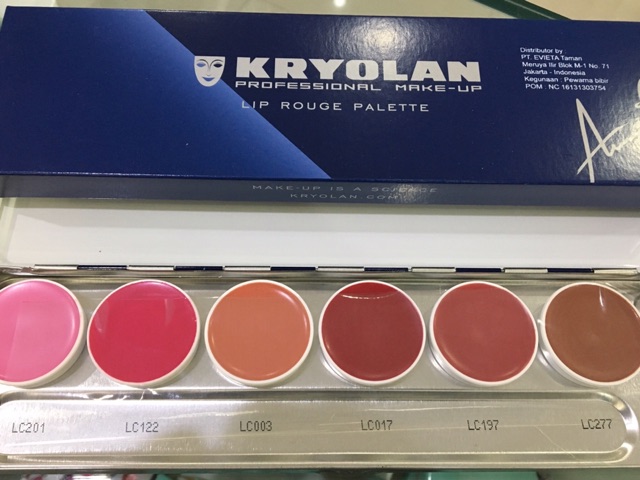 kryolan lip palette