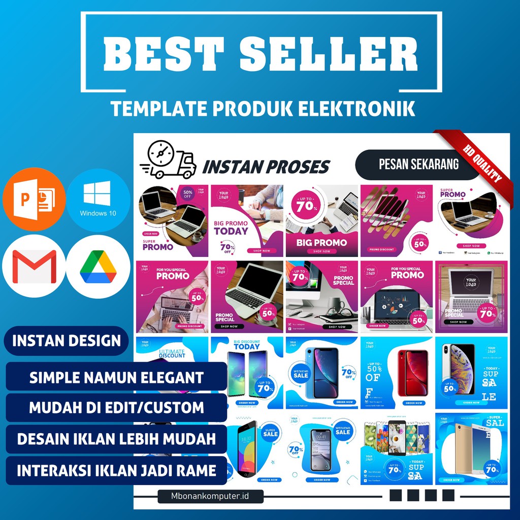 Template Desain Produk Elektronik Desain Produk Handphone Desain Produk Laptop - TD017