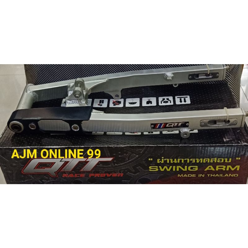 Swingarm Satria Fu Mounting Atas Square QTT Racing Original silver