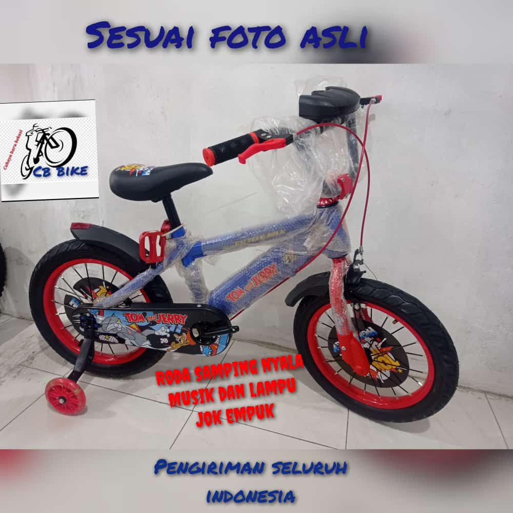 sepeda anak laki laki 16 usia 4-7 tahun REAL PICT