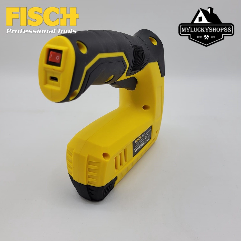 Fisch Stapler Gun Cordless 4V FSC012 Staples Paku Tembak Baterai