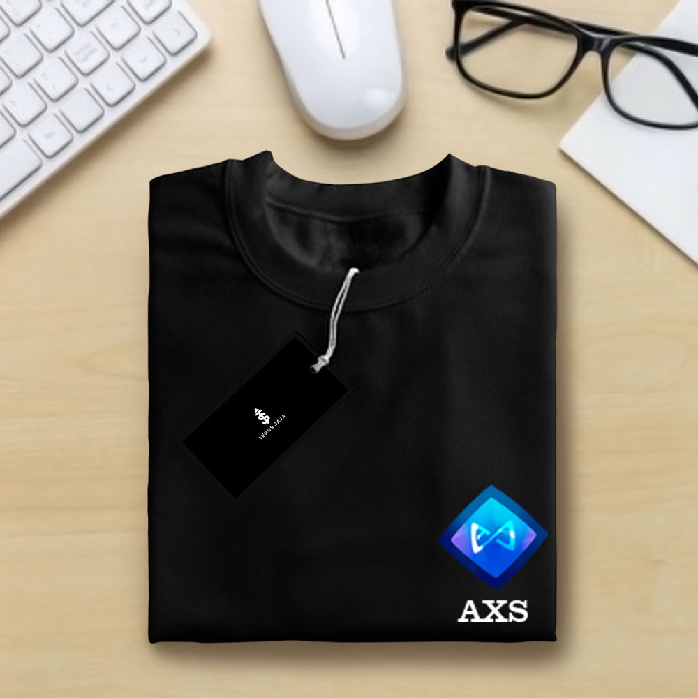 T-shirt Kaos Cryptocurrency "Axie Infinity AXS" - Kaos Axie Infinity / Kaos Crypto / Tshirt AXS Toke