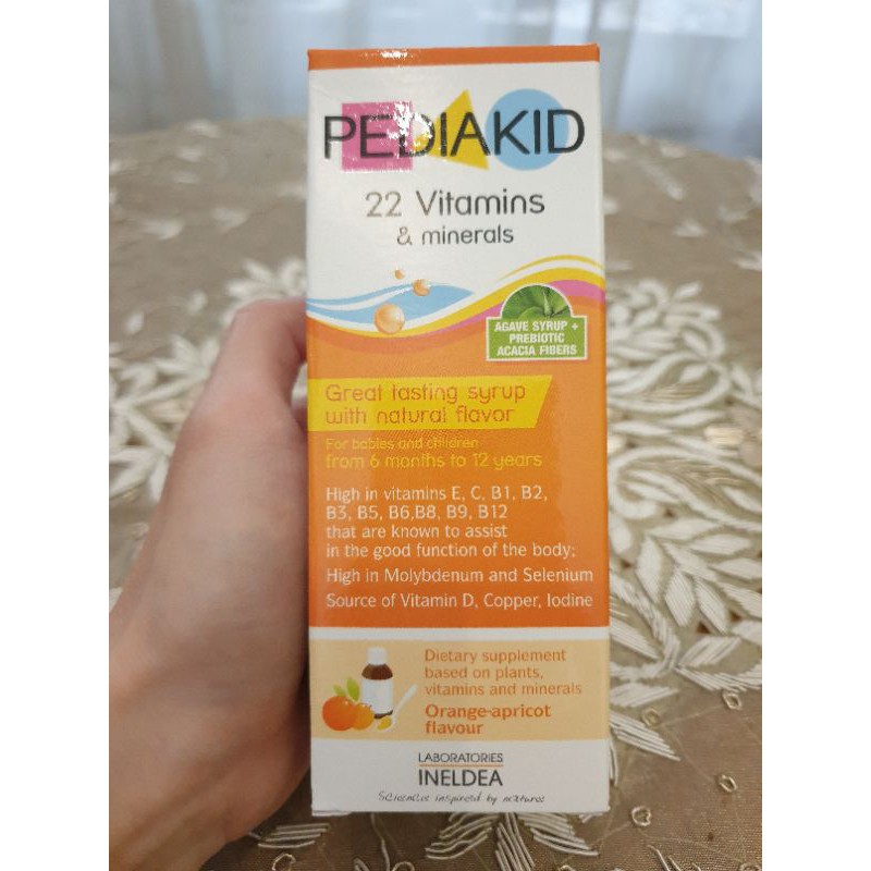 Ready original Pediakid impor import 22 vitamins&minerals Ineldea vitamin anak multivitamin sirup