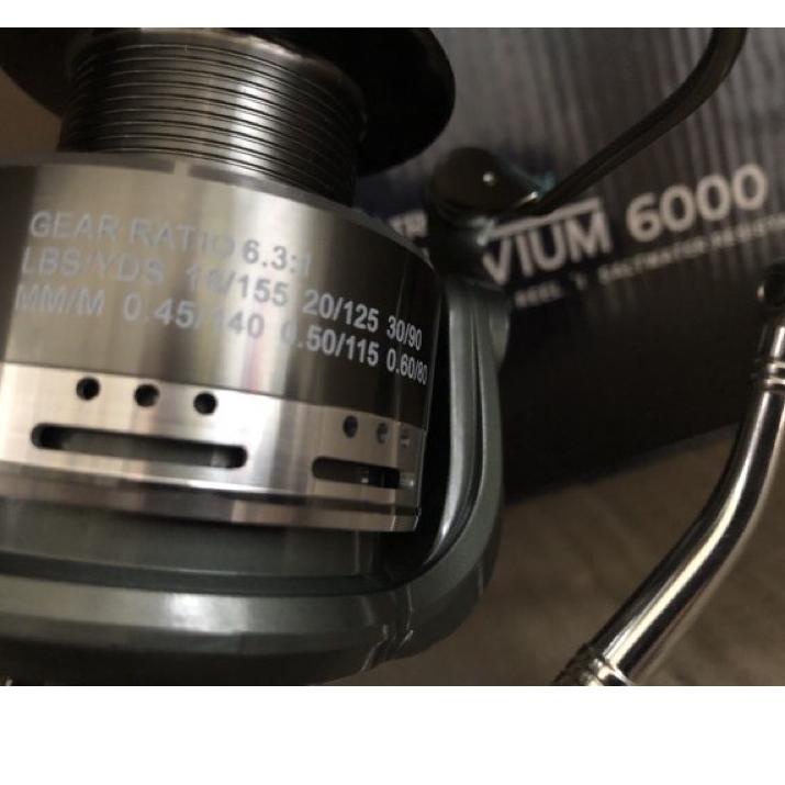 Sudah READY.. Reel Pancing Tridentech Trivium Saltwater Resistance Ratio 6.3:1 One way system anti r