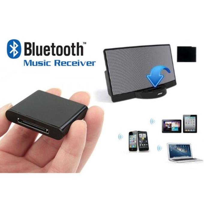 Adaptor Receiver Musik Bluetooth untuk Bose sounddock 30-Pin iPhone