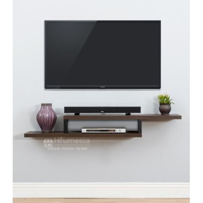 Rak DVD minimalis / Rak TV dinding Kayu /  Rak tempat Home Theater minimalis Unik Minimalis