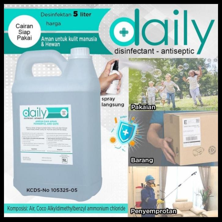 

DESINFEKTAN DAILY REGULAR 5 LITER