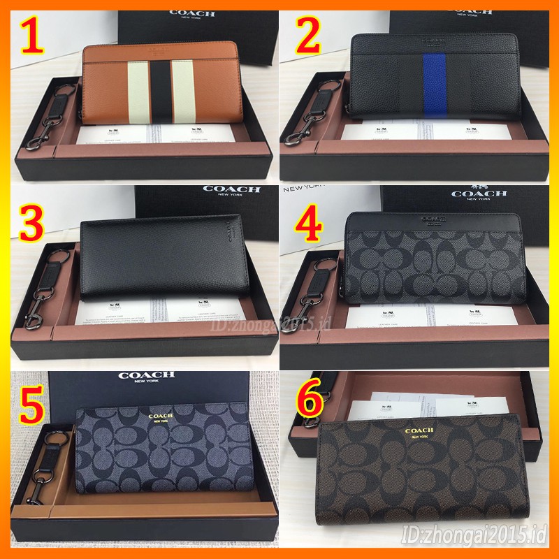 coach / Dompet Panjang Pria / F22533 / F74599 / F75000 / F74809 / F75395 / Dompet Pria