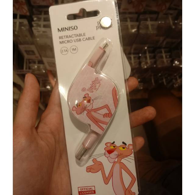 MINISO - Kabel Data Pink Panther Series