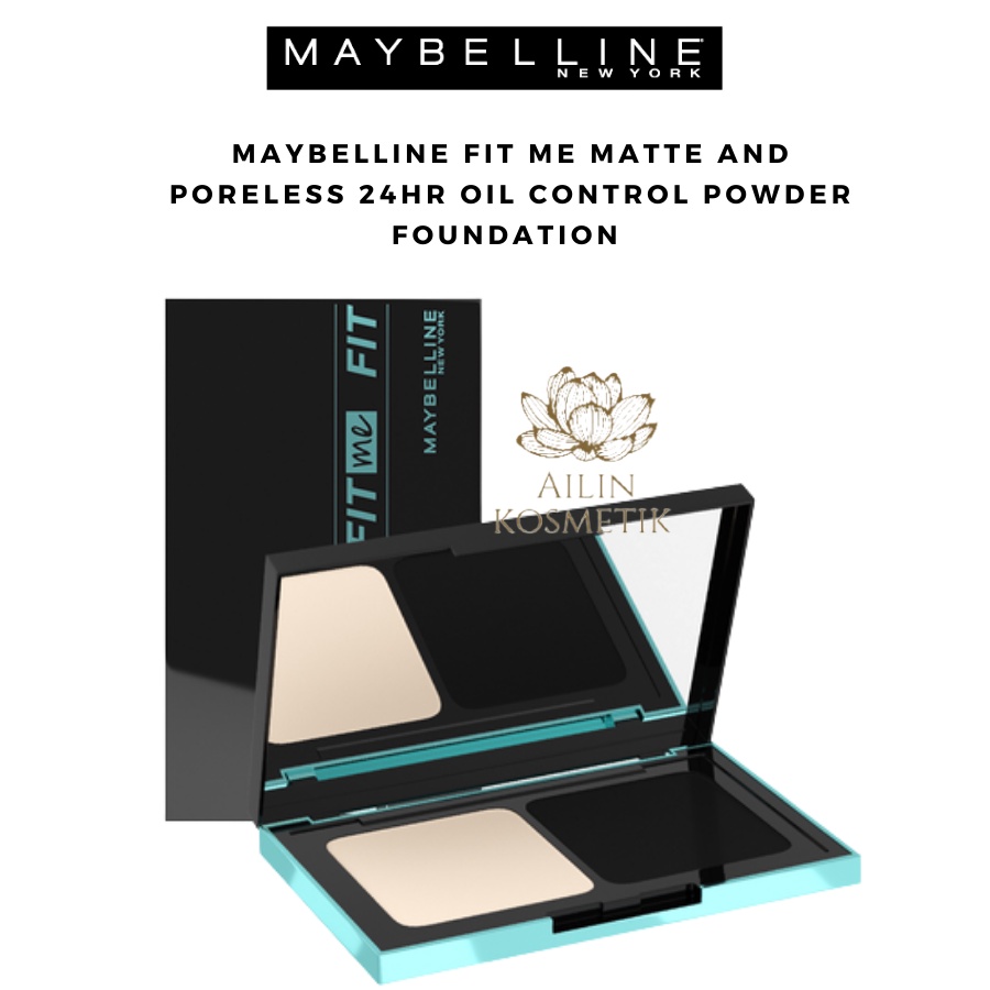 Maybelline Fit Me Matte and Poreless 24HR Oil Control Powder Foundation | Powder Foundation by AILIN