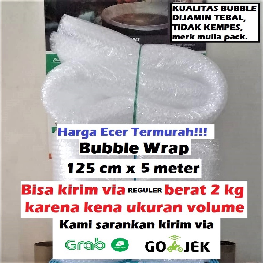 

Bubble Wrap 125 Cm x 5 Meter - Cocok untuk Packing