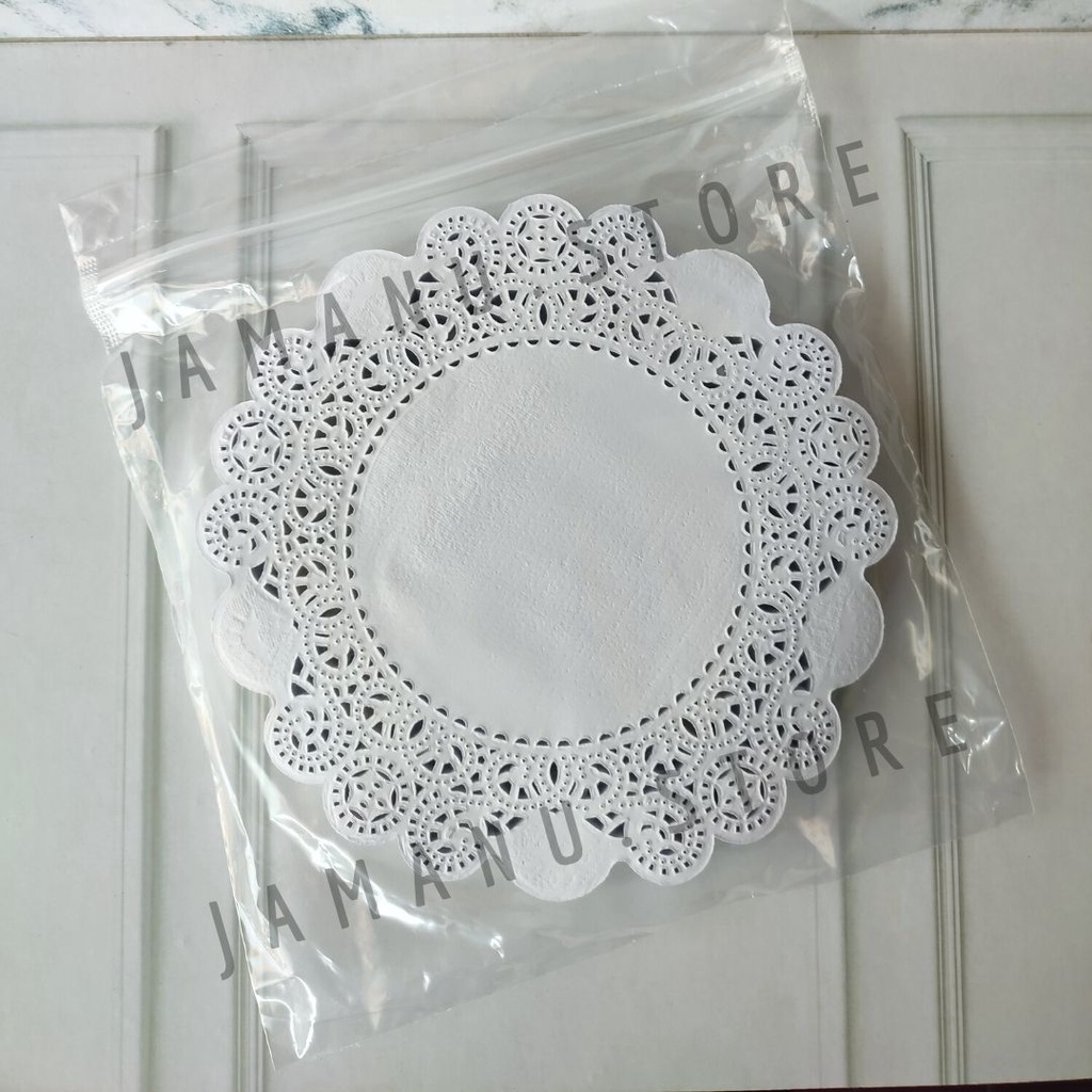 Doilies Paper 7.5&quot; - Alas Renda Ukuran Diameter 18.8 cm Tatakan Roti Tart