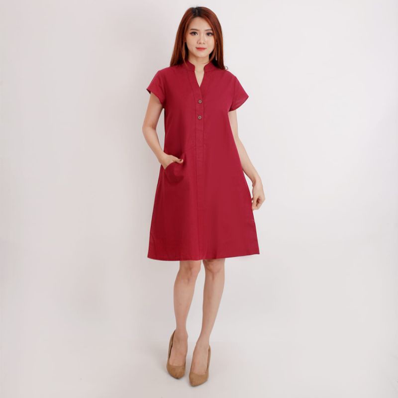 Dress Fashion BV SD-08/ Dress Polos/ Midi Dress/ Dress Katun