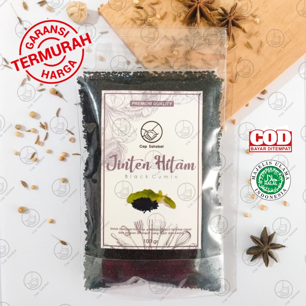 Jintan Hitam Asli 100gr / Jintan Hitam Murni 100% / Habbatussauda / JSR Rempah Kualitas Premium