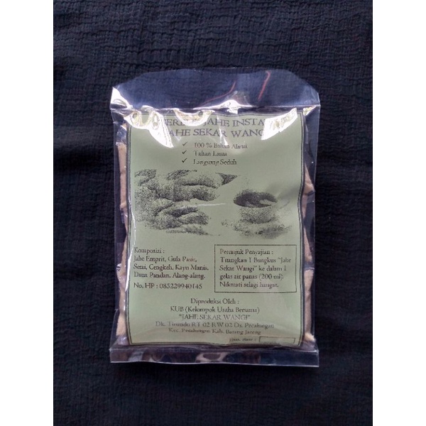 

SERBUK JAHE INSTAN 150gr (sachet)