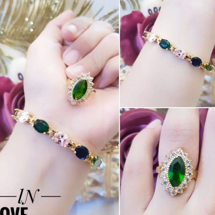 Xuping Set Gelang dan Cincin GL0706