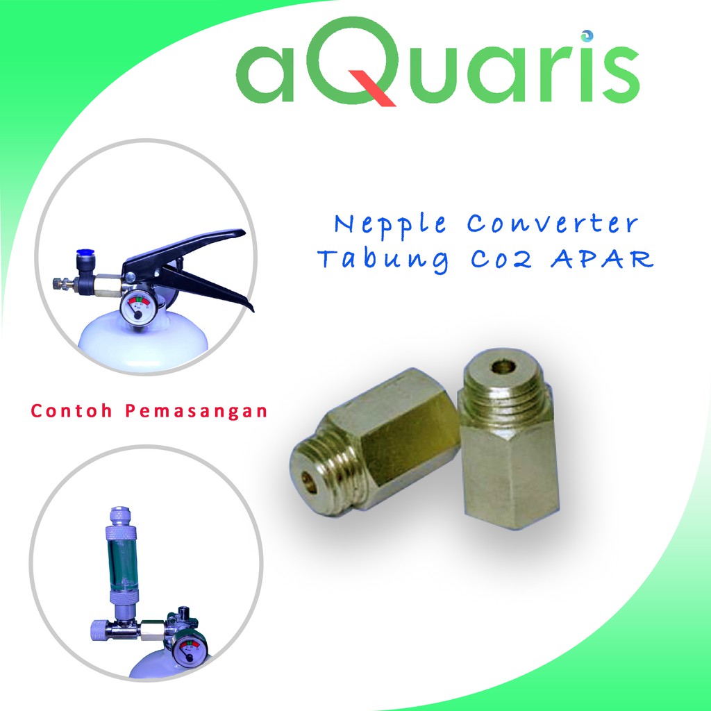 NEPPLE CONVERTER TABUNG CO2 APAR