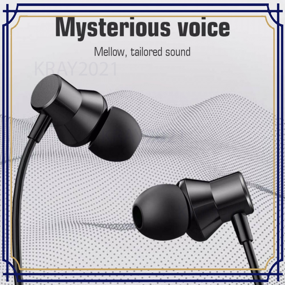 Metal Earphone Stereo 3.5mm Heavy Subwoofer with Mic - EP296