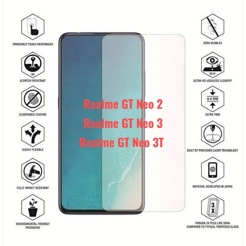 Tempered Glass Realme GT Neo 2 / Neo 3 / Neo 3T / Realme 3 Pro Anti Gores Kaca Screen Guard 2.5D