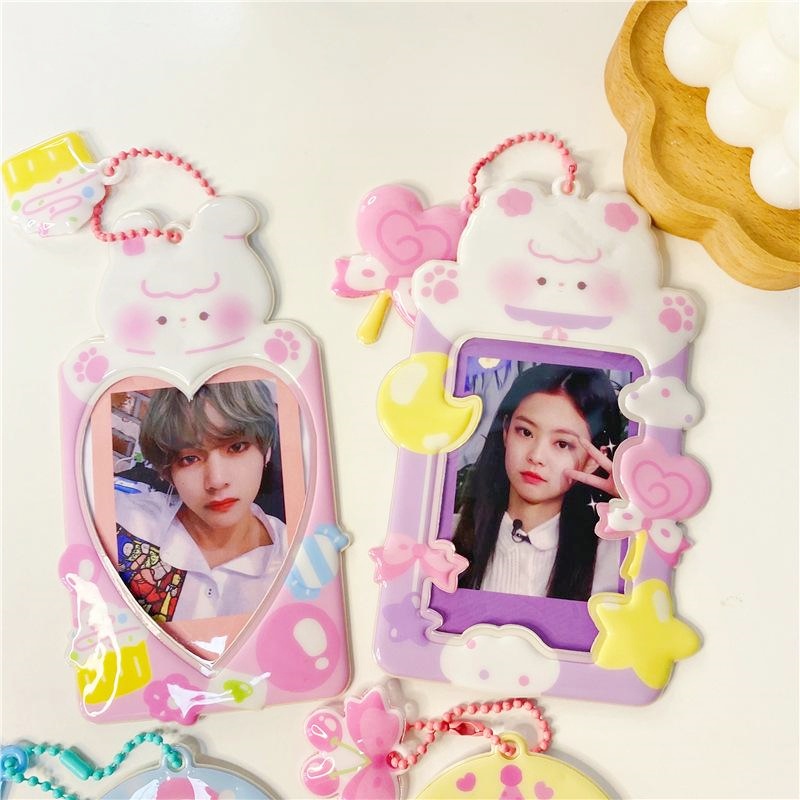 (Ready) Card Holder PVC Photocard Ballchain / Frame PC