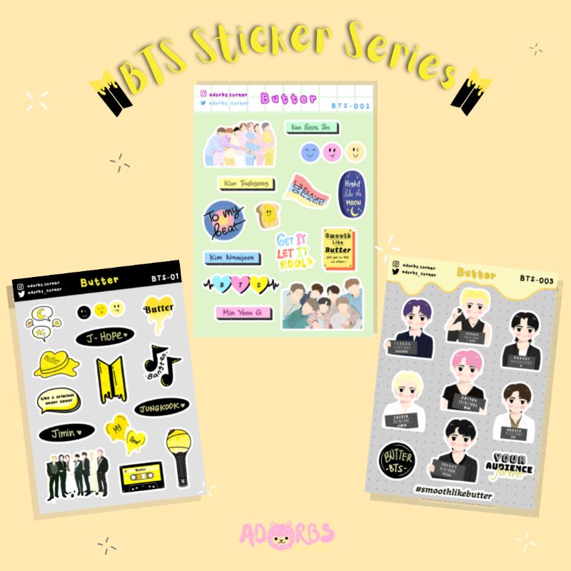 

BTS Butter Sticker Series - Adorbs Corner