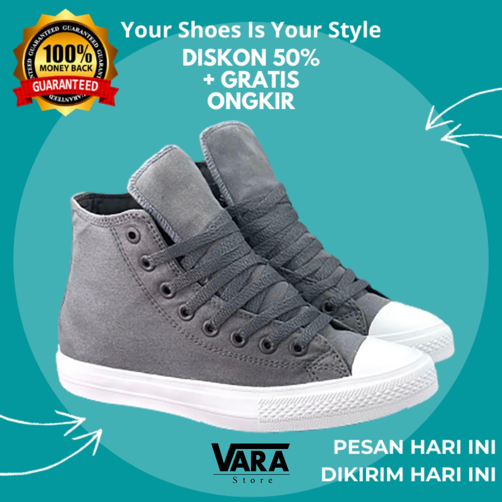 (BISA GRAB) CONVERSE CT2 HIGH DARK GREY LUNARLON / CONVERSE CHUCK