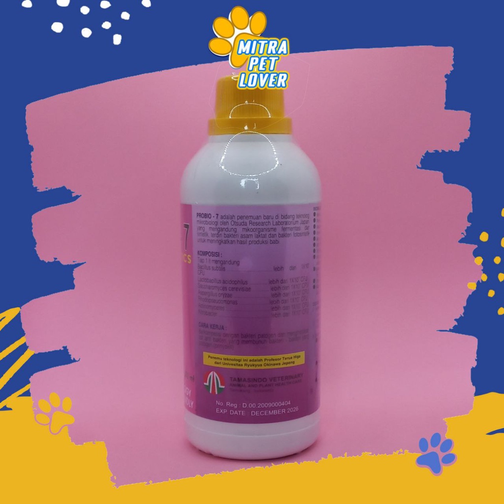 SUPLEMEN PROBIOTIK BABI - PROBABI PIG 7 500ML ORIGINAL - VITAMIN PROBIOTIC PIG PEMACU PERTUMBUHAN TINGKATKAN NAFSU MAKAN &amp; BERAT &amp; METABOLISME &amp; ANTI STRESS - SEHAT GEMUK GENDUT - MURAH GARANSI ASLI KUALITAS - PET TAMASINDO OBAT TERNAK HEWAN MITRAPETLOVER