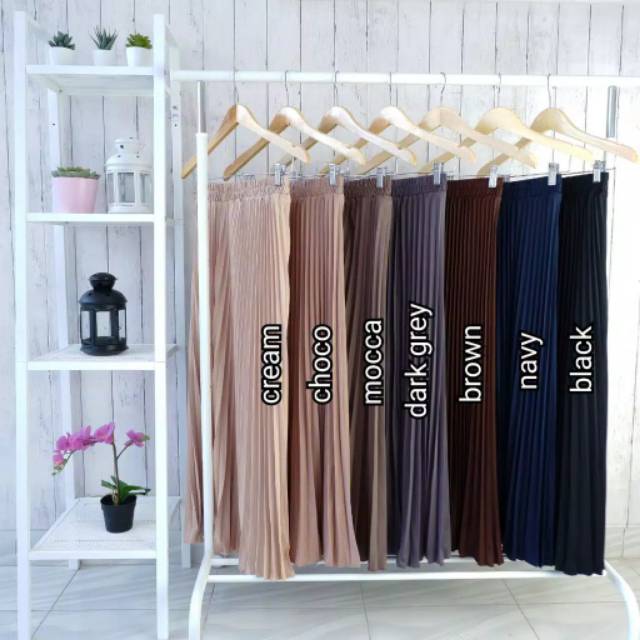 Rok pliket / Rok plisket panjang / Rok plisket premium / Rok plisket murah / Rok panjang