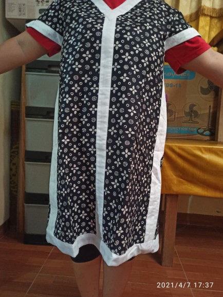 Mini Dress V Neck - Batik Tangan Pengharapan