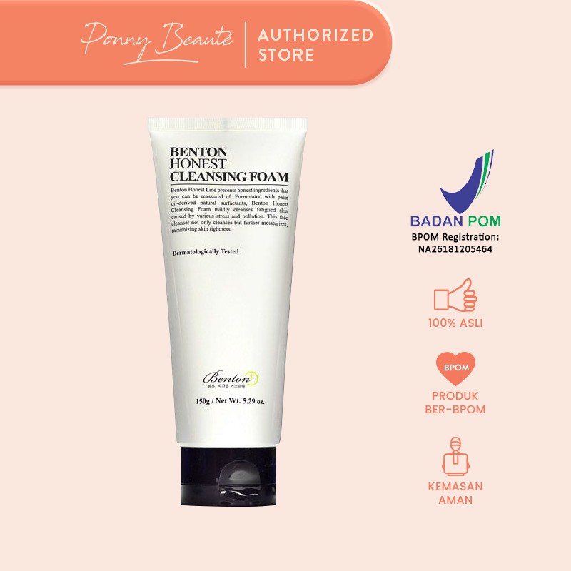 Benton Honest Cleansing Foam 150gr / Cleanser Sabun Wajah