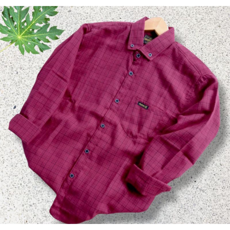 Kemeja Flanel Pria kualitas Premium Lengan Panjang Unisex Exklusif {murah} kemeja flanel wanita-F8