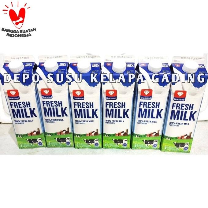 

BISA COD Susu Diamond FreshMilk 6 pcs karton | Diamond Fresh Milk segar plain