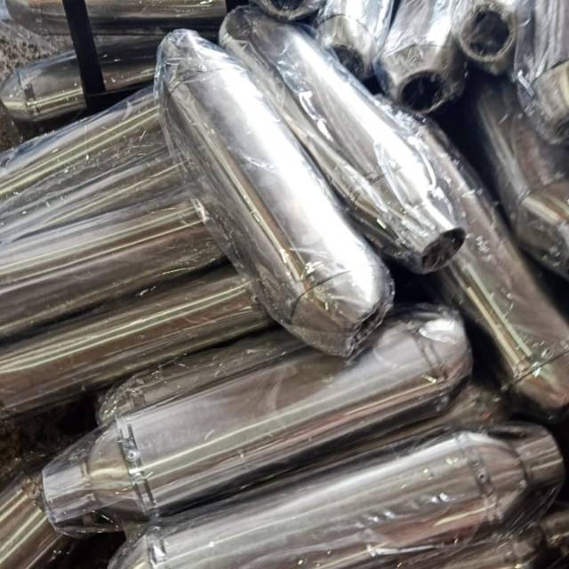 Knalpot KAPSUL KOTAK polos slincer only. Panjang 30cm