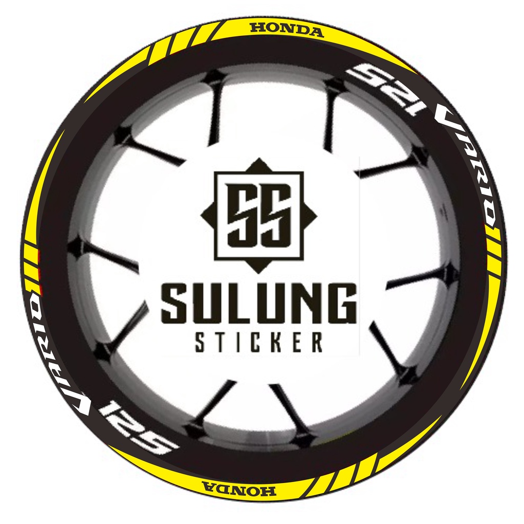 Stiker Cutting Variasi Lis Velg Motor Honda Vario 125 Cutting Sticker Termurah