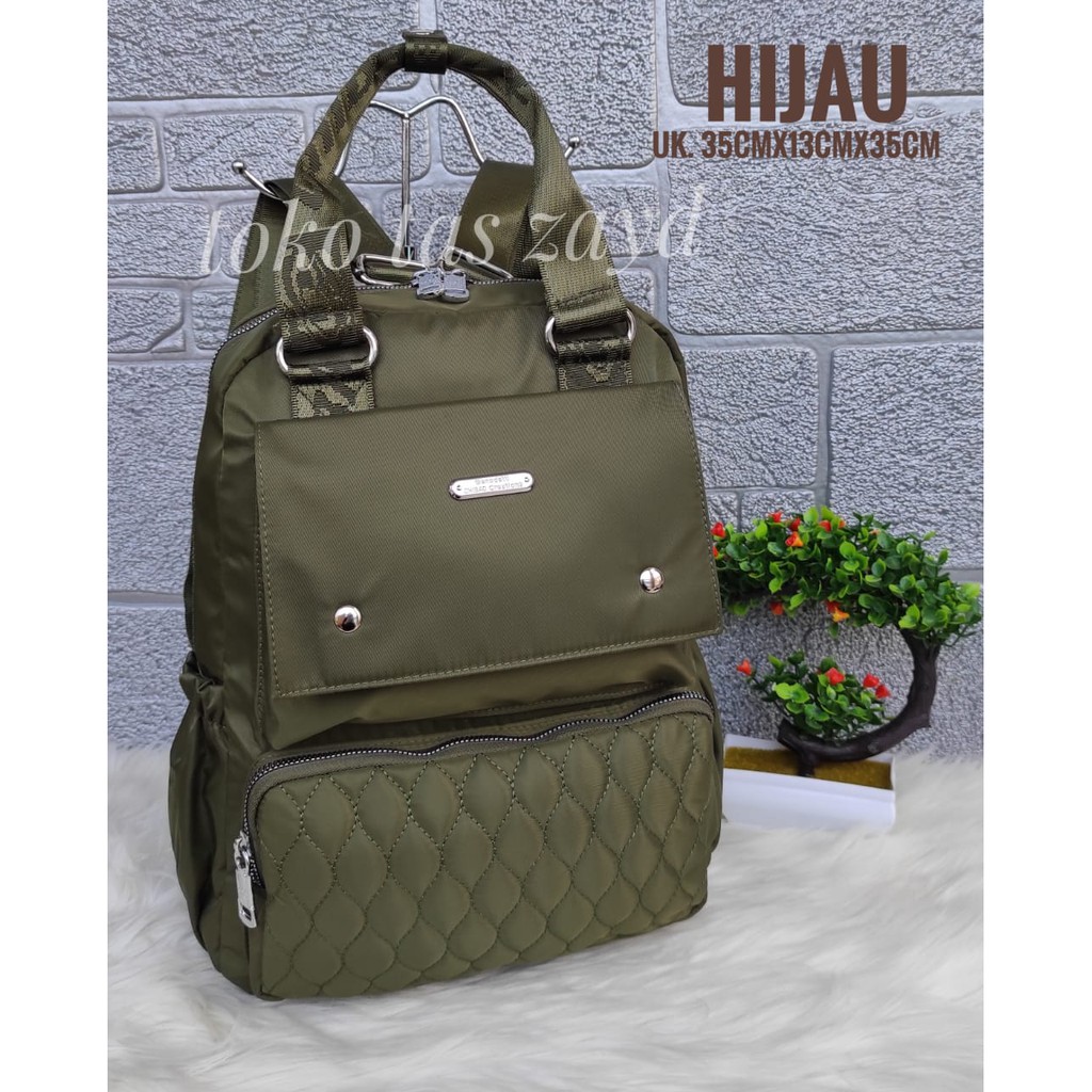 RANSEL WANITA CHIBAO IMPORT BORDIR MUAT LAPTOP 14 INCH 2IN1