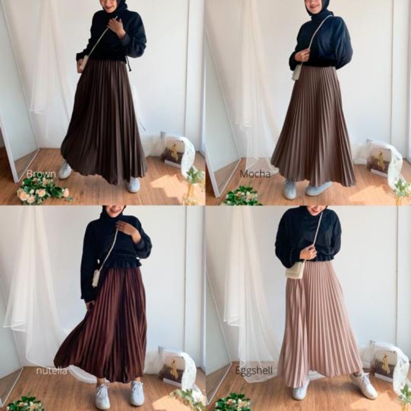 Rana Skirt Rok/Kulot Rample Plisket Kecil-5