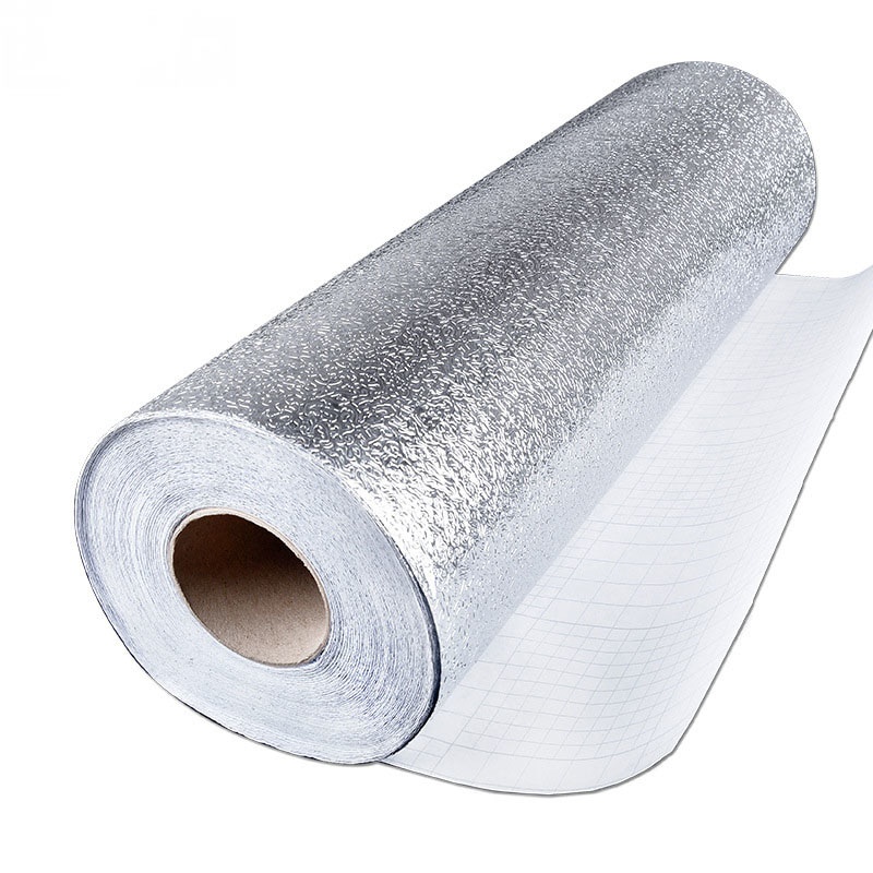 Wallpaper Aluminium Foil Anti Minyak Waterproof Stiker 100x60cm