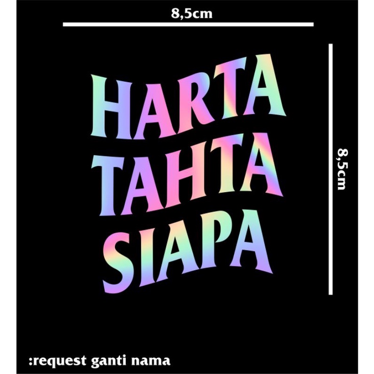 

stiker hologram Harta Tahta namakamu. Termurah
