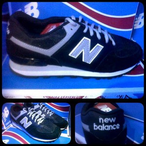 sepatu new balance NB 574 black grey