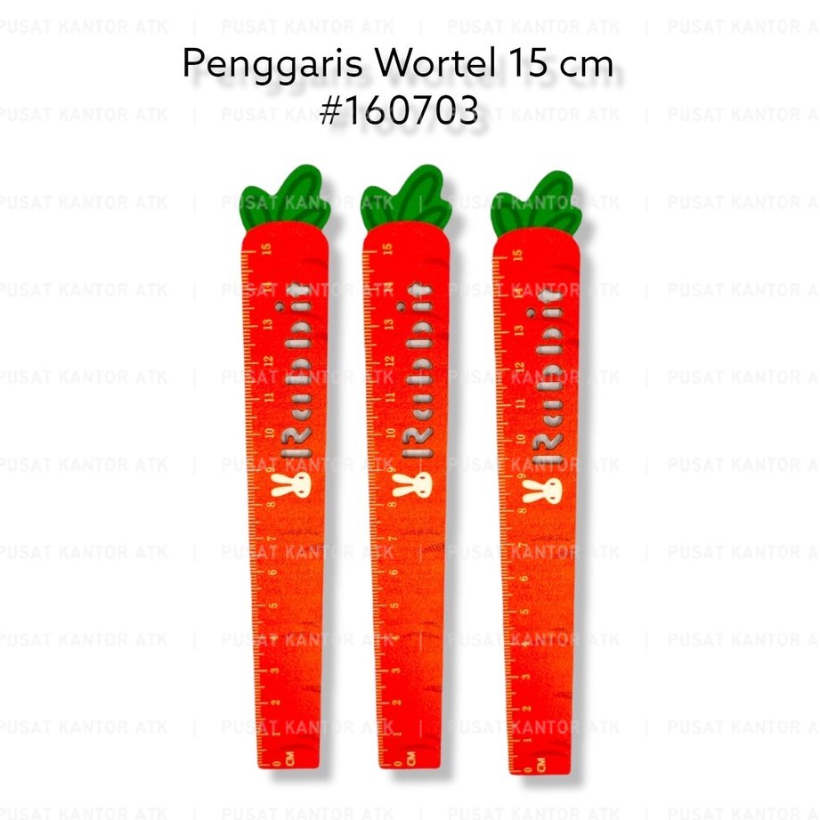 

Penggaris Carrot 15 cm / Mistar Impor Wortel Bahan Kayu Ruler Fancy Satuan