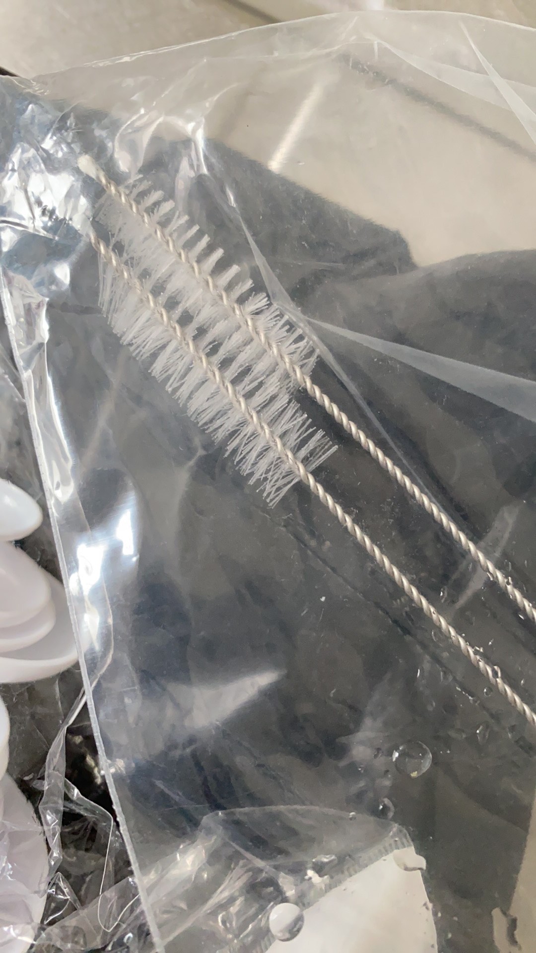 Brush Pembersih Sedotan Stainless Sikat Boba Straw 23 Cm 23cm Pipet Cuci Straw Metal Bubble