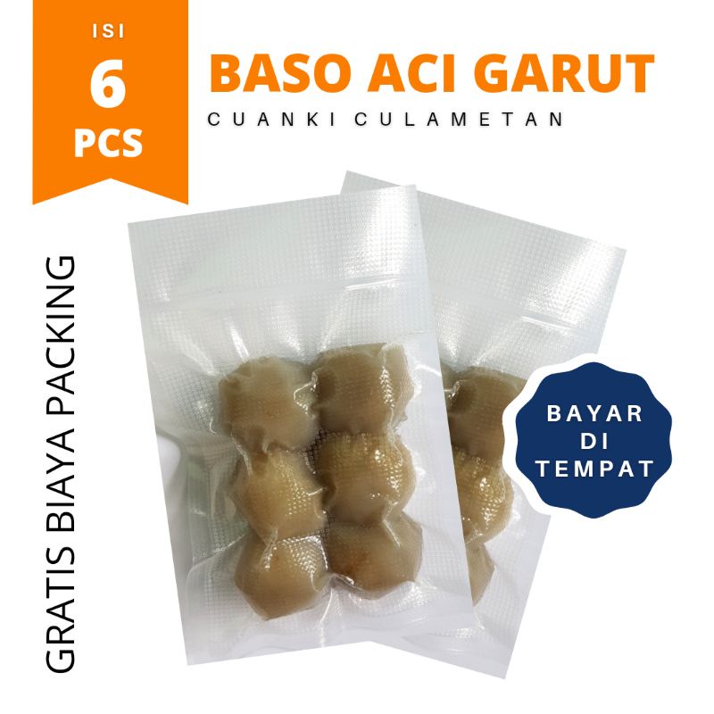 

Baso Aci isi kemasan vacum asli garut isi 6 pcs