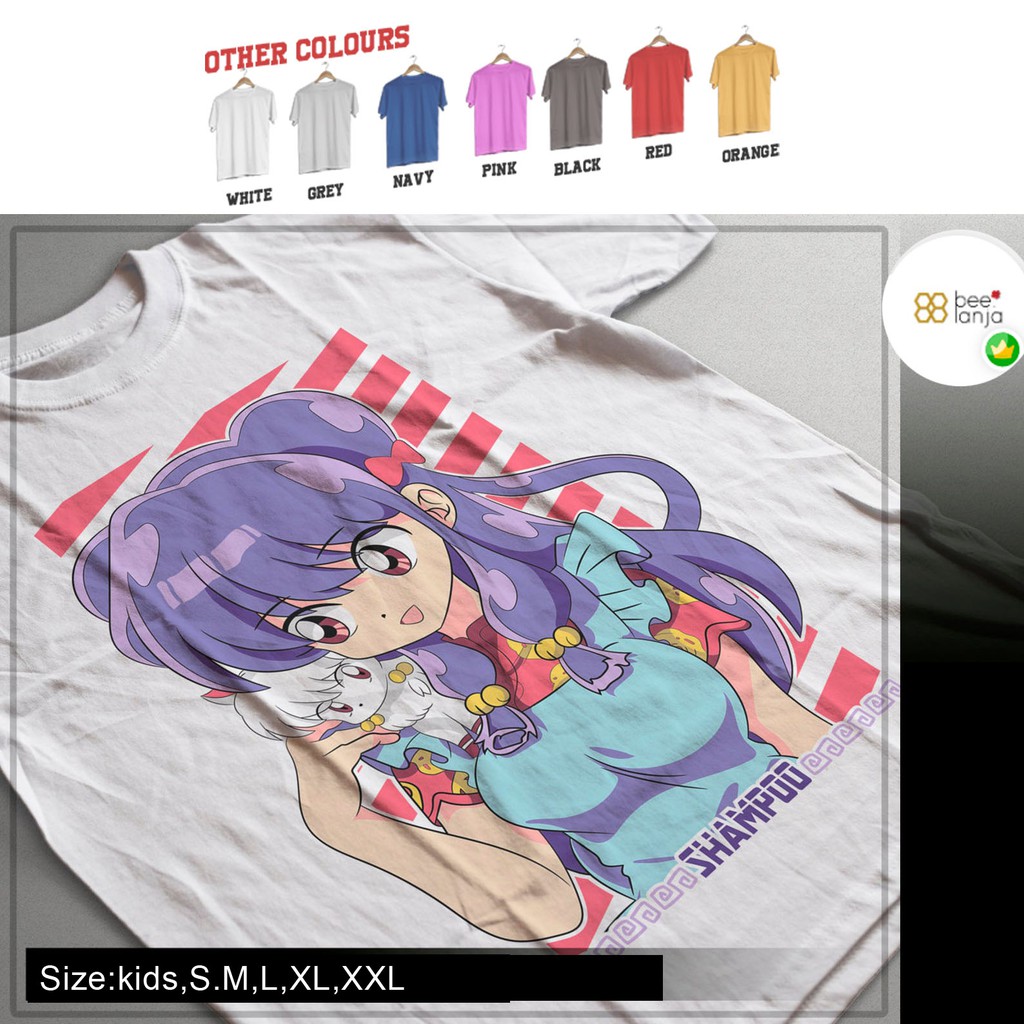 K/304 Kaos Ranma Shampoo Premium T-shirt Dewasa