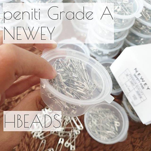 P13 | 1 Lusin Peniti NEWEY GRADE A / ANTI KARAT GRATIS wadah peniti