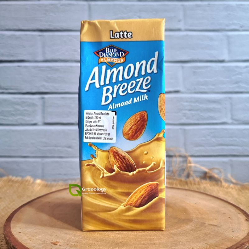 Blue Diamond Almond Breeze Milk / Susu Almond 180 ml - Latte