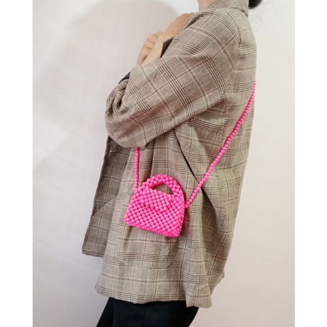✨ Gwen bag ✨ mini beaded bag - tas mutiara - tas manik manik - pearl bag - tas wanita - tas anak