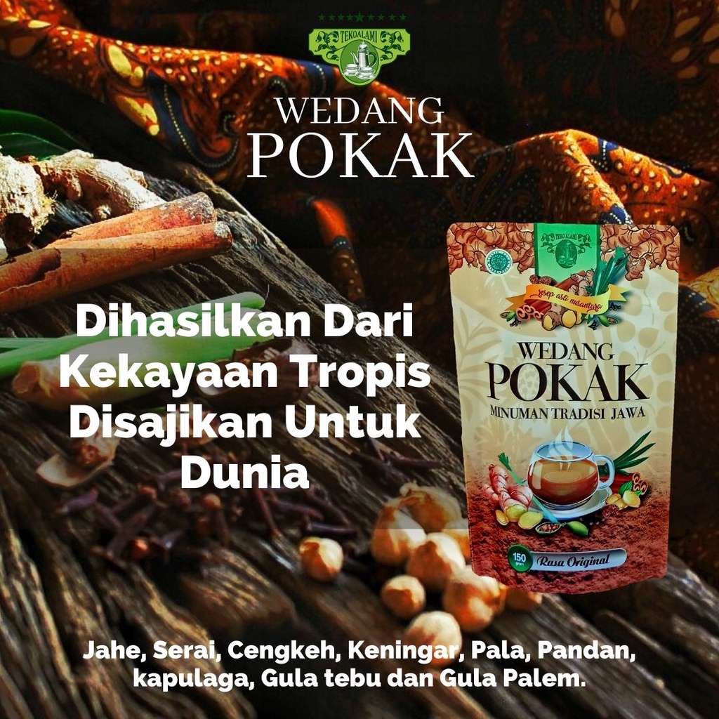 

Wedang Pokak kemasan 150 gram Merk TekoAlami